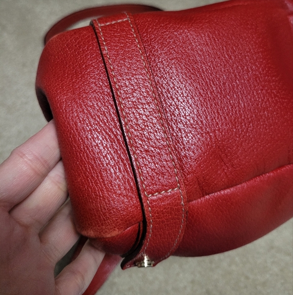 Gucci Medium Leather Abbey Tote Red - Picture 10 of 12